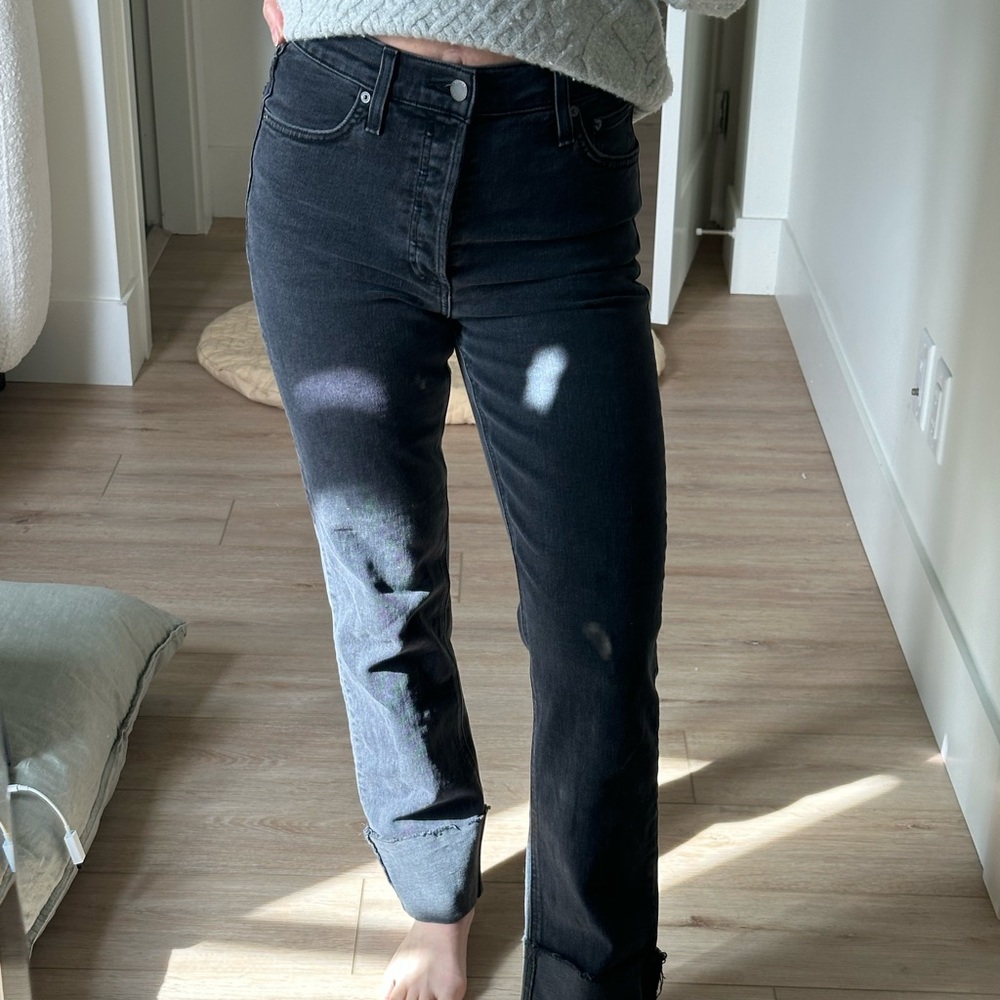 Denim Forum Arlo High Rise Cuffed Jeans